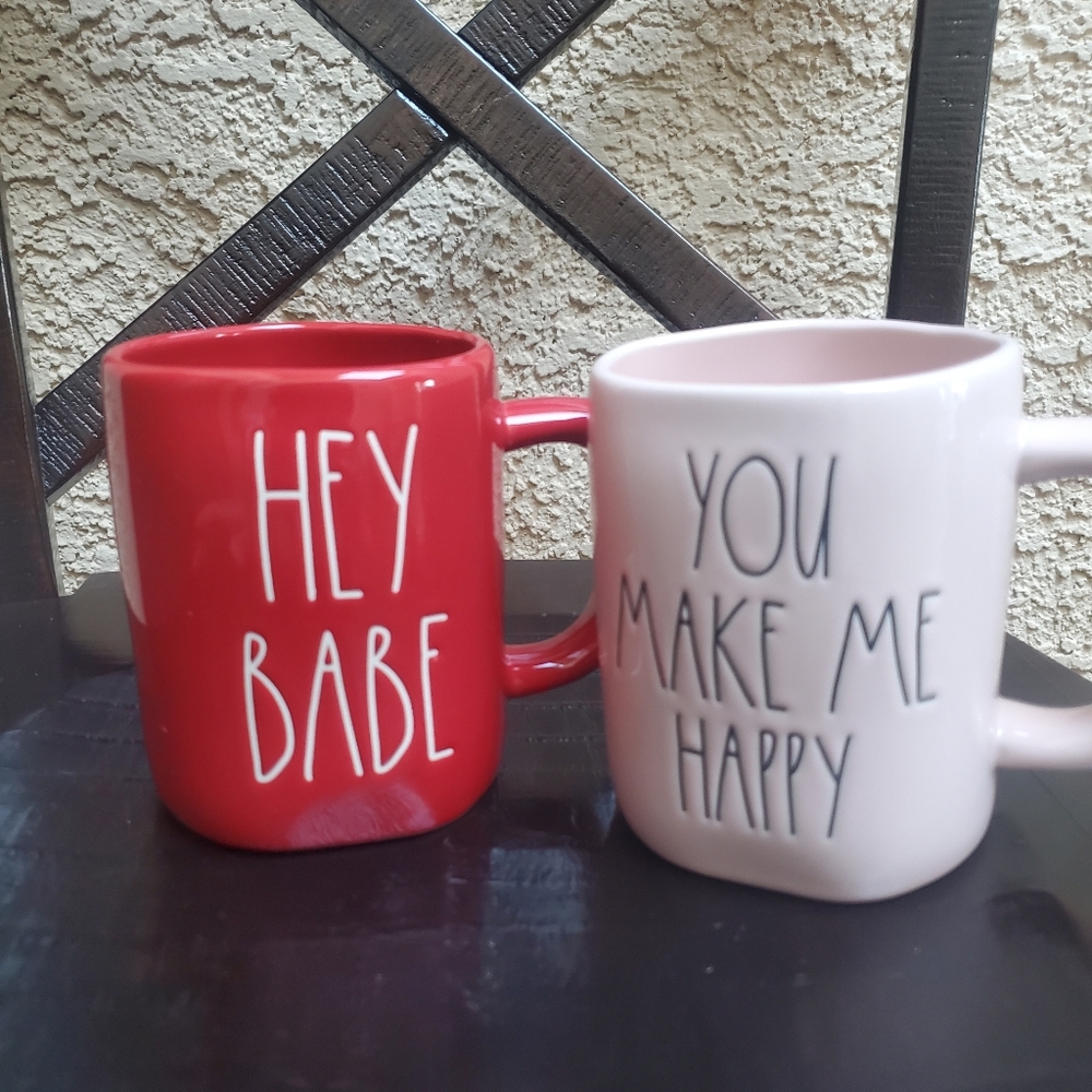 Rae Dunn HEY BABE Mug Set